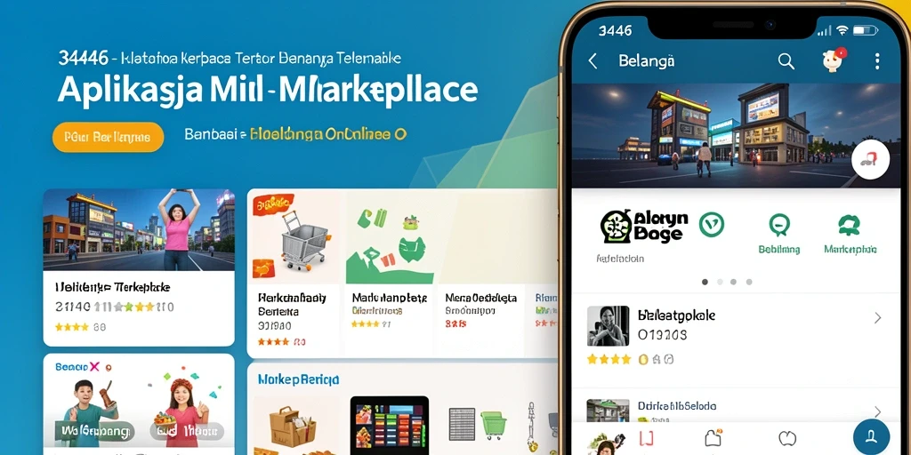 Antarmuka aplikasi Marketplace 3446 yang modern dan intuitif.