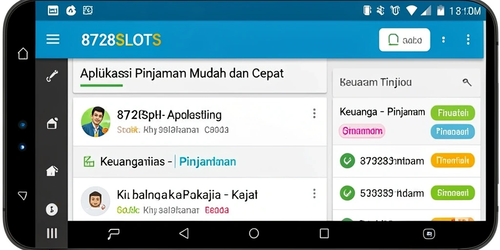 Antarmuka sederhana dan fungsional untuk mengajukan pinjaman.