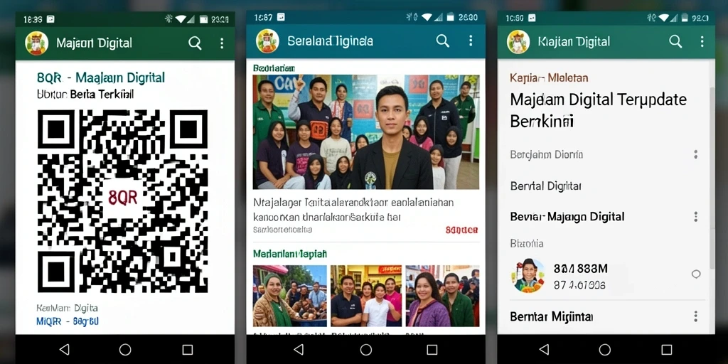Tampilan utama aplikasi 8QR yang informatif dan menarik.
