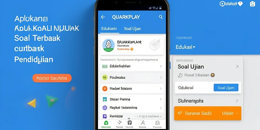 Tampilan antarmuka aplikasi QUARKPLAY untuk Soal Ujian yang menarik.