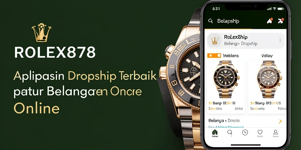 Antarmuka aplikasi Dropship ROLEX878 yang user-friendly dan fungsional.